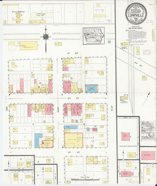 Sanborn Fire Insurance Map from Lohrville, Calhoun County, Iowa. (1916) – Map View