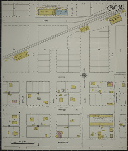 Sanborn Fire Insurance Map from Vale, Malheur County, Oregon (1911), Sheet #0002 - Complete Map Set gallery image, historic Sanborn map, vintage wall art, Oregon Oregon