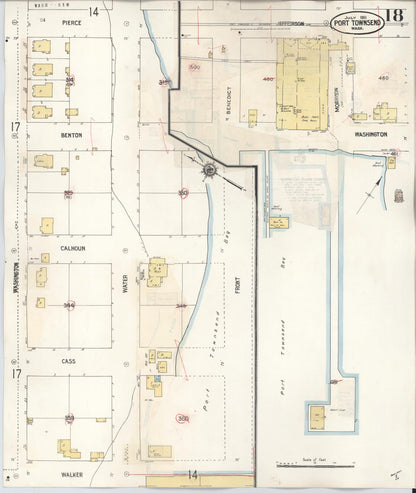 Sanborn Fire Insurance Map from Port Townsend, Jefferson County, Washington (1949), Sheet #0018 - Complete Map Set gallery image, historic Sanborn map, vintage wall art, Washington Washington