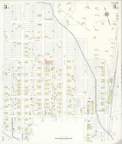 Sanborn Fire Insurance Map from Silsbee, Hardin County, Texas (1937), Sheet #0003 - Historic Sanborn Fire Insurance Map Print, vintage old map wall art, antique decor, genealogy gift, Texas Texas map
