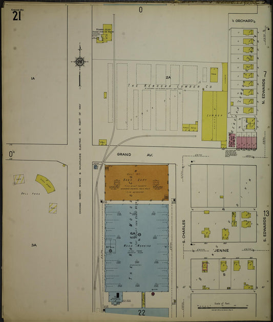 Sanborn Fire Insurance Map from Kenosha, Kenosha County, Wisconsin. (1918), Sheet 25