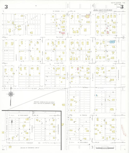 Sanborn Fire Insurance Map from Smith Center, Smith County, Kansas (1943), Sheet #0003 - Complete Map Set gallery image, historic Sanborn map, vintage wall art, Kansas Kansas