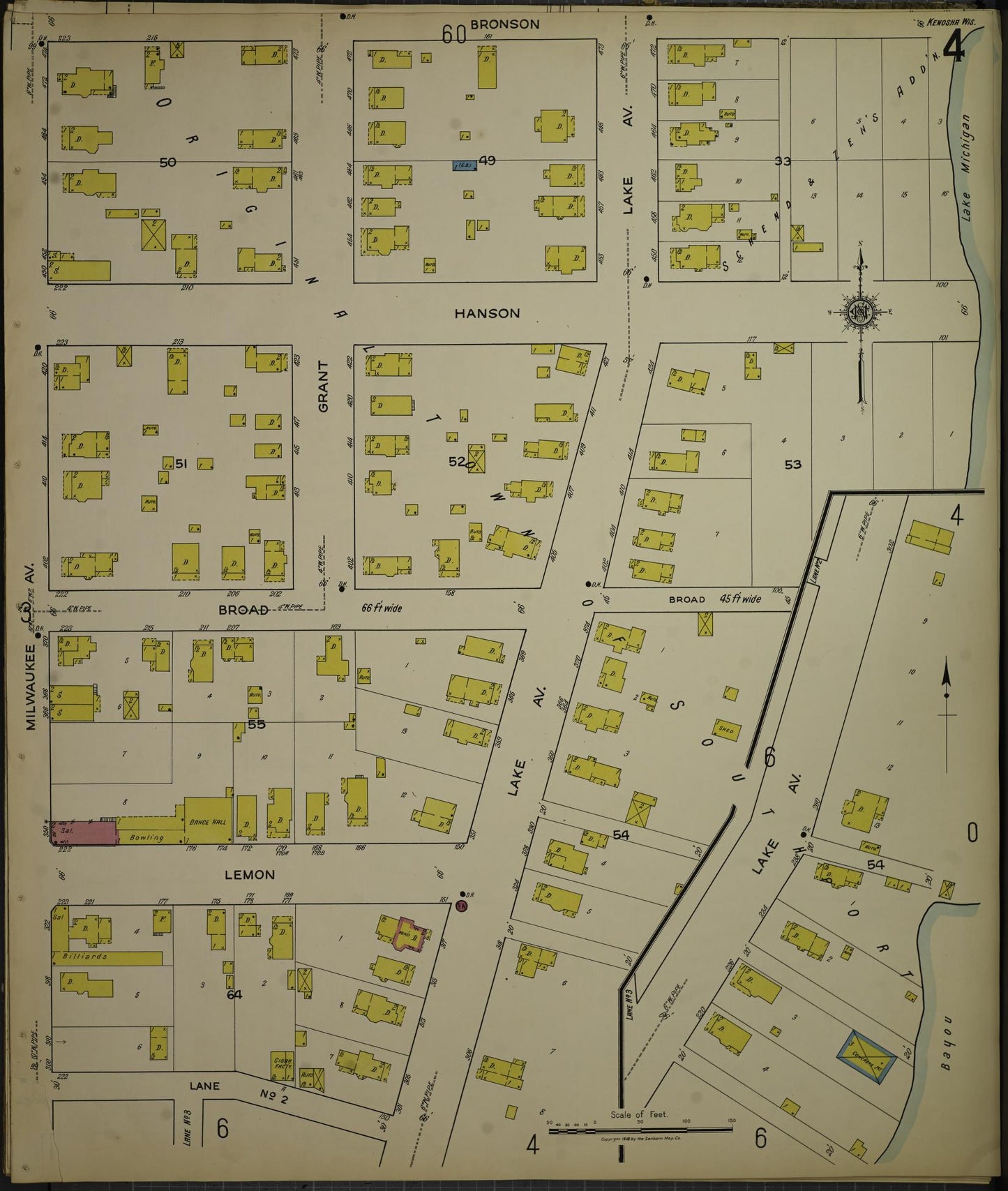 Sanborn Fire Insurance Map from Kenosha, Kenosha County, Wisconsin. (1918), Sheet 8