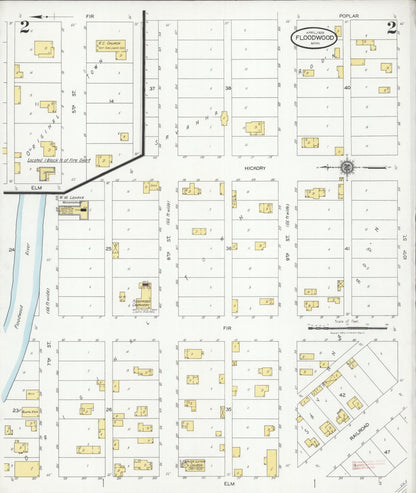 Sanborn Fire Insurance Map from Floodwood, Saint Louis County, Minnesota (1928), Sheet #0002 - Complete Map Set gallery image, historic Sanborn map, vintage wall art, Minnesota Minnesota