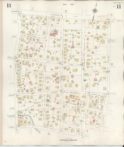 Sanborn Fire Insurance Map from Palestine, Anderson County, Texas (1949), Sheet #0011 - Complete Map Set gallery image, historic Sanborn map, vintage wall art, Texas Texas