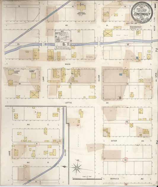 Sanborn Fire Insurance Map from Conconully, Okanogan County, Washington (1929), Sheet #0001 - Complete Map Set gallery image, historic Sanborn map, vintage wall art, Washington Washington