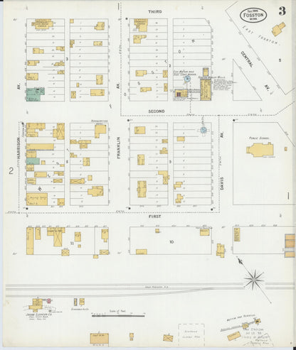 Sanborn Fire Insurance Map from Fosston, Polk County, Minnesota (1899), Sheet #0003 - Complete Map Set gallery image, historic Sanborn map, vintage wall art, Minnesota Minnesota