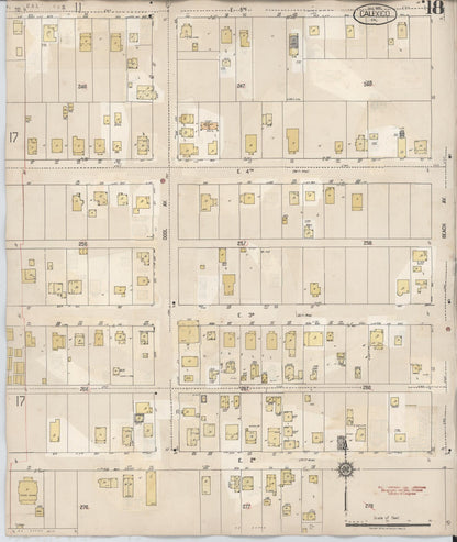 Sanborn Fire Insurance Map from Calexico, Imperial County, California (1949), Sheet #0018 - Historic Sanborn Fire Insurance Map Print, vintage old map wall art, antique decor, genealogy gift, California California map