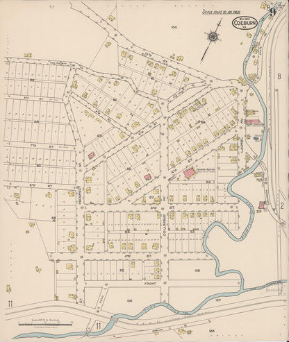 Sanborn Fire Insurance Map from Coeburn, Wise County, Virginia (1922), Sheet #0009 - Complete Map Set gallery image, historic Sanborn map, vintage wall art, Virginia Virginia