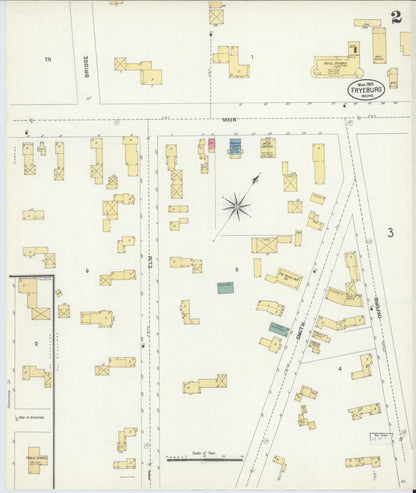 Sanborn Fire Insurance Map from Fryeburg, Oxford County, Maine (1903), Sheet #0002 - Complete Map Set gallery image, historic Sanborn map, vintage wall art, Maine Maine