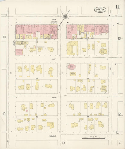 Sanborn Fire Insurance Map from Dayton, Columbia County, Washington (1916), Sheet #0011 - Complete Map Set gallery image, historic Sanborn map, vintage wall art, Washington Washington