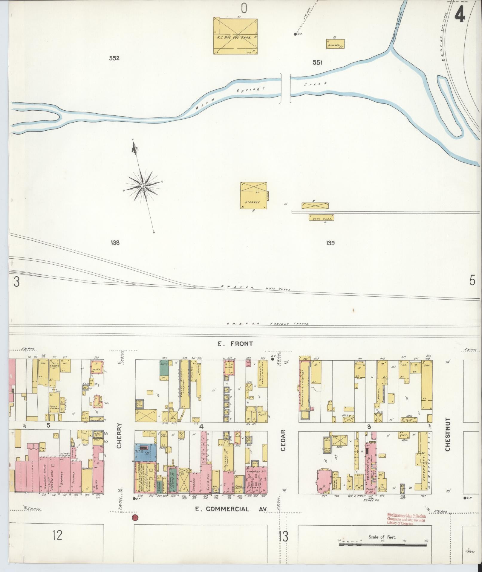 Sanborn Fire Insurance Map from Anaconda, Deer Lodge County, Montana (1903), Sheet #0004 - Complete Map Set gallery image, historic Sanborn map, vintage wall art, Montana Montana