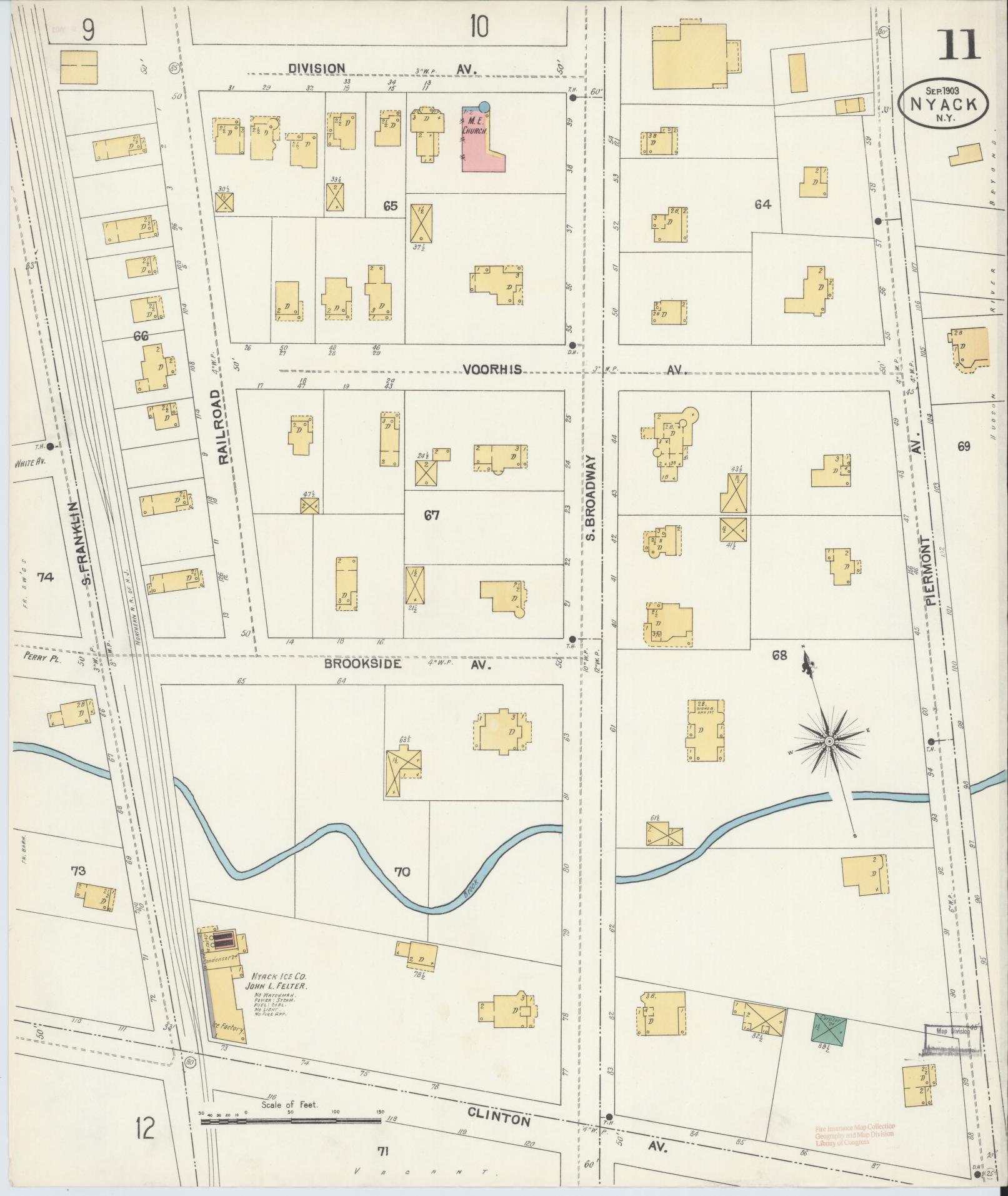 Sanborn Fire Insurance Map from Nyack, Rockland County, New York. (1903), Sheet #0011