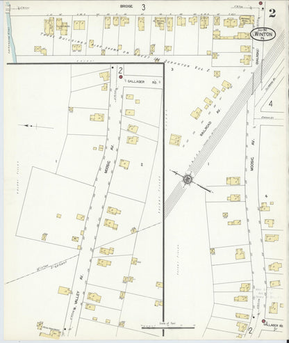 Sanborn Fire Insurance Map from Winton, Lackawanna County, Pennsylvania (1912), Sheet #0002 - Historic Sanborn Fire Insurance Map Print, vintage old map wall art, antique decor, genealogy gift, Pennsylvania Pennsylvania map