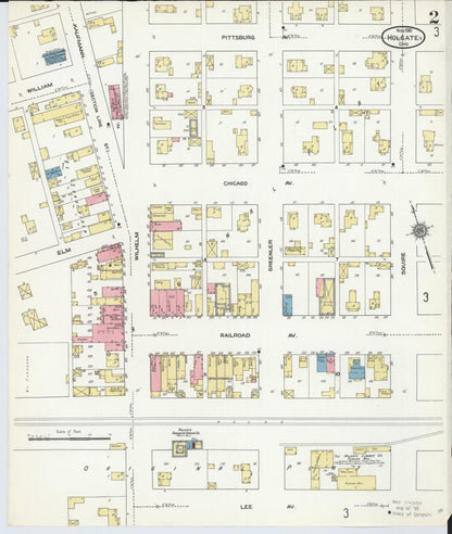 Sanborn Fire Insurance Map from Holgate, Henry County, Ohio (1910), Sheet #0002 - Complete Map Set gallery image, historic Sanborn map, vintage wall art, Ohio Ohio