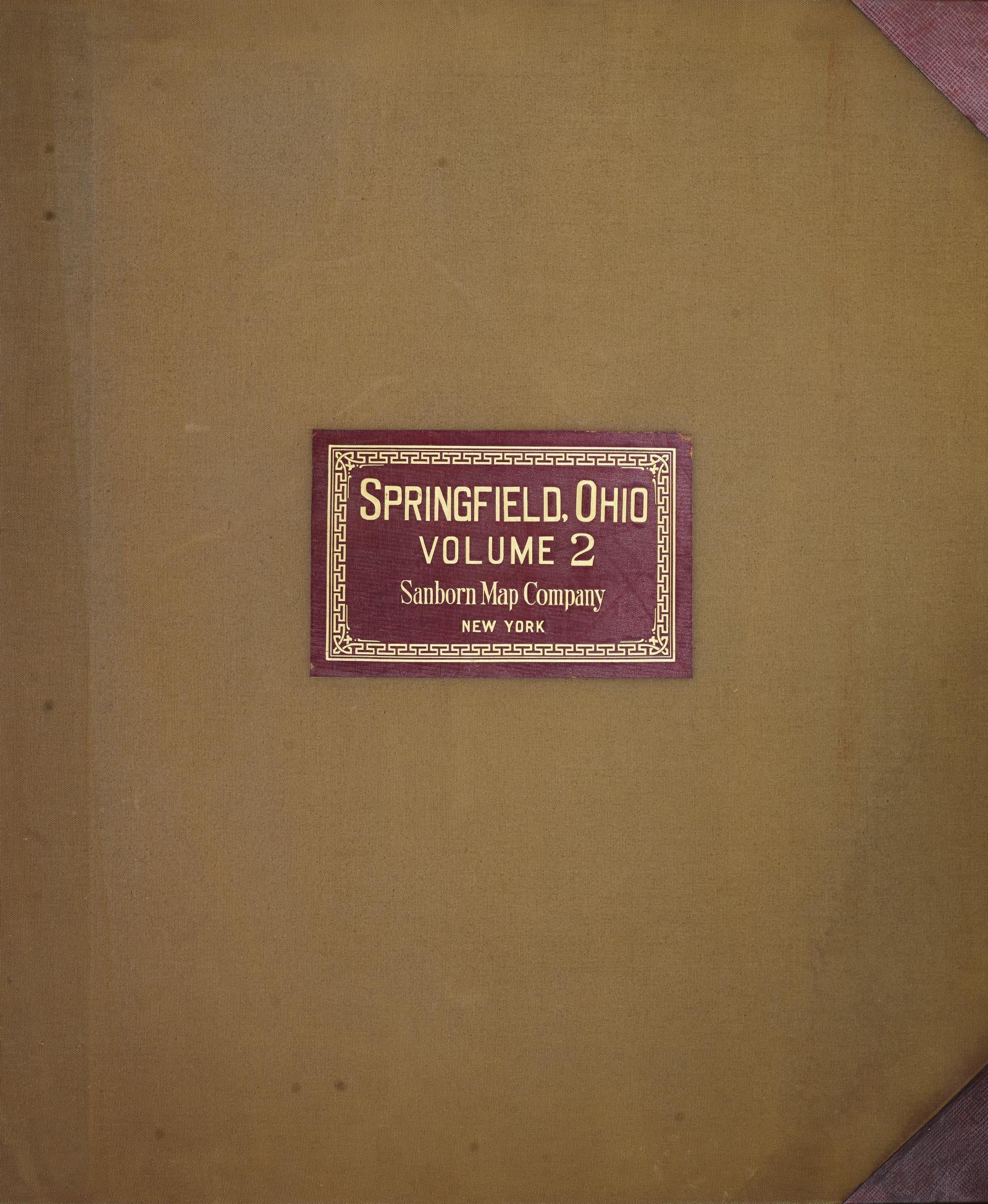 Sanborn Fire Insurance Map from Springfield, Clark County, Ohio (1950), Sheet #0001 - Complete Map Set gallery image, historic Sanborn map, vintage wall art, Ohio Ohio