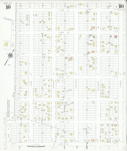 Sanborn Fire Insurance Map from Odessa, Edger County, Texas (1939), Sheet #0010 - Complete Map Set gallery image, historic Sanborn map, vintage wall art, Texas Texas