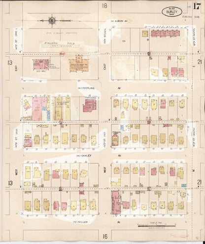 Sanborn Fire Insurance Map from Burley, Cassia County, Idaho (1949), Sheet #0017 - Complete Map Set gallery image, historic Sanborn map, vintage wall art, Idaho Idaho