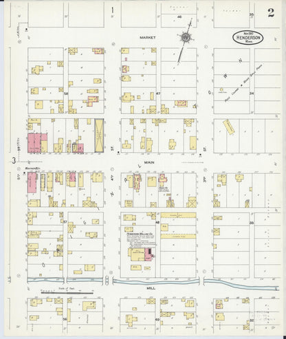 Sanborn Fire Insurance Map from Henderson, Sibley County, Minnesota (1910), Sheet #0002 - Historic Sanborn Fire Insurance Map Print, vintage old map wall art, antique decor, genealogy gift, Minnesota Minnesota map