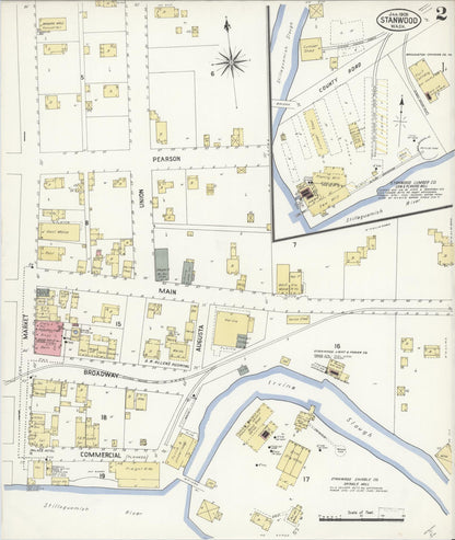 Sanborn Fire Insurance Map from Stanwood, Snohomish County, Washington (1909), Sheet #0002 - Complete Map Set gallery image, historic Sanborn map, vintage wall art, Washington Washington