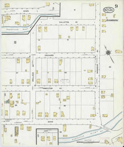 Sanborn Fire Insurance Map from Butler, Morris County, New Jersey (1920), Sheet #0009 - Complete Map Set gallery image, historic Sanborn map, vintage wall art, New Jersey New Jersey