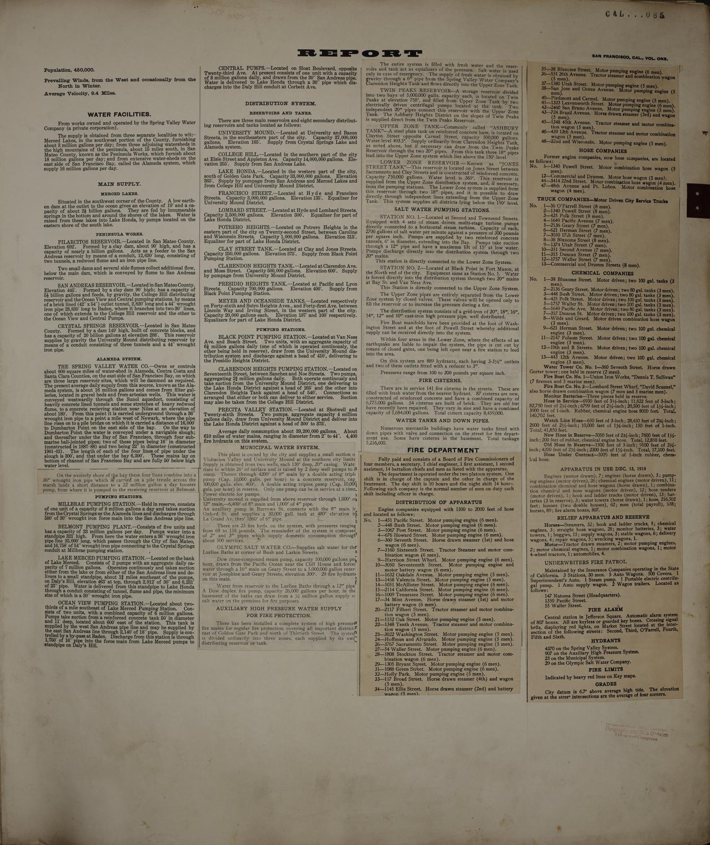 Sanborn Fire Insurance Map from San Francisco, San Francisco County, California (1950), Sheet #0001 - Complete Map Set gallery image, historic Sanborn map, vintage wall art, California California