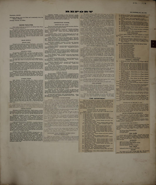 Sanborn Fire Insurance Map from San Francisco, San Francisco County, California (1950), Sheet #0001 - Complete Map Set gallery image, historic Sanborn map, vintage wall art, California California