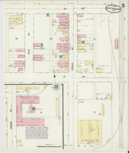 Sanborn Fire Insurance Map from South Pittsburg, Marion County, Tennessee (1891), Sheet #0003 - Complete Map Set gallery image, historic Sanborn map, vintage wall art, Tennessee Tennessee