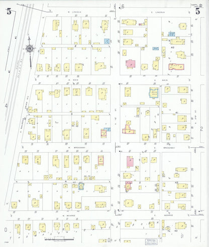 Sanborn Fire Insurance Map from Hayti, Pemiscot County, Missouri (1951), Sheet #0005 - Complete Map Set gallery image, historic Sanborn map, vintage wall art, Missouri Missouri