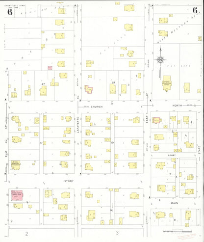 Sanborn Fire Insurance Map from Story City, Story County, Iowa (1932), Sheet #0006 - Historic Sanborn Fire Insurance Map Print, vintage old map wall art