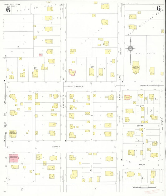Sanborn Fire Insurance Map from Story City, Story County, Iowa (1932), Sheet #0006 - Historic Sanborn Fire Insurance Map Print, vintage old map wall art
