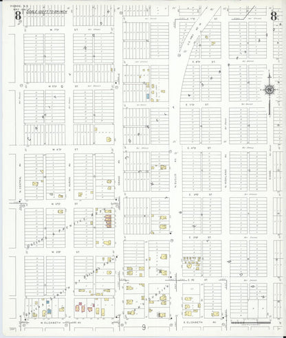 Sanborn Fire Insurance Map from Pierre, Hughes County, South Dakota (1941), Sheet #0008 - Complete Map Set gallery image, historic Sanborn map, vintage wall art, South Dakota South Dakota