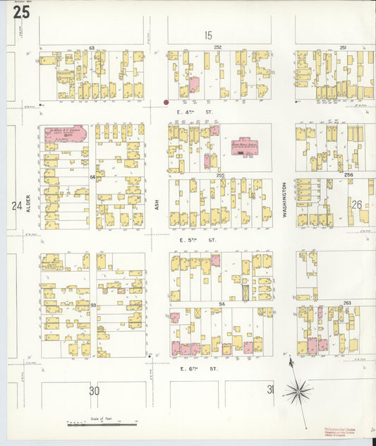 Sanborn Fire Insurance Map from Anaconda, Deer Lodge County, Montana (1903), Sheet #0025 - Historic Sanborn Fire Insurance Map Print, vintage old map wall art, antique decor, genealogy gift, Montana Montana map