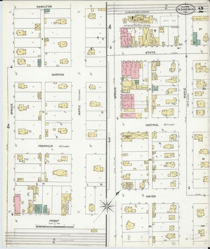 Sanborn Fire Insurance Map from Nokomis, Montgomery County, Illinois (1906), Sheet #0002