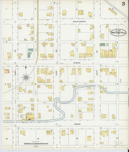 Sanborn Fire Insurance Map from Brockway, Jefferson County, Pennsylvania (1904), Sheet #0003 - Complete Map Set gallery image, historic Sanborn map, vintage wall art, Pennsylvania Pennsylvania