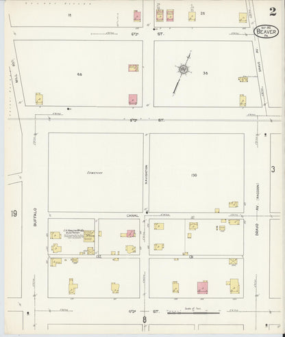 Sanborn Fire Insurance Map from Beaver, Beaver County, Pennsylvania (1912), Sheet #0002 - Complete Map Set gallery image, historic Sanborn map, vintage wall art, Pennsylvania Pennsylvania