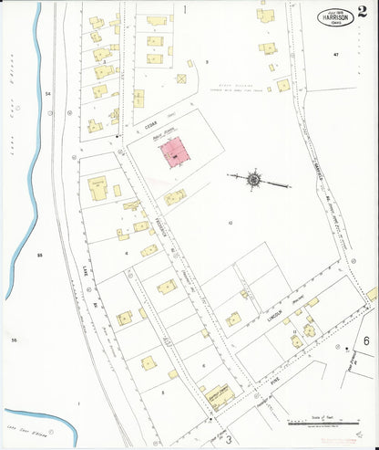Sanborn Fire Insurance Map from Harrison, Kootenai County, Idaho (1918), Sheet #0002 - Complete Map Set gallery image, historic Sanborn map, vintage wall art, Idaho Idaho