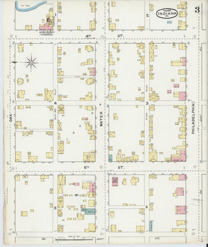 Sanborn Fire Insurance Map from Indiana, Indiana County, Pennsylvania (1892), Sheet #0003 - Complete Map Set gallery image, historic Sanborn map, vintage wall art, Sanborn Fire Insurance Map from Indiana Indiana
