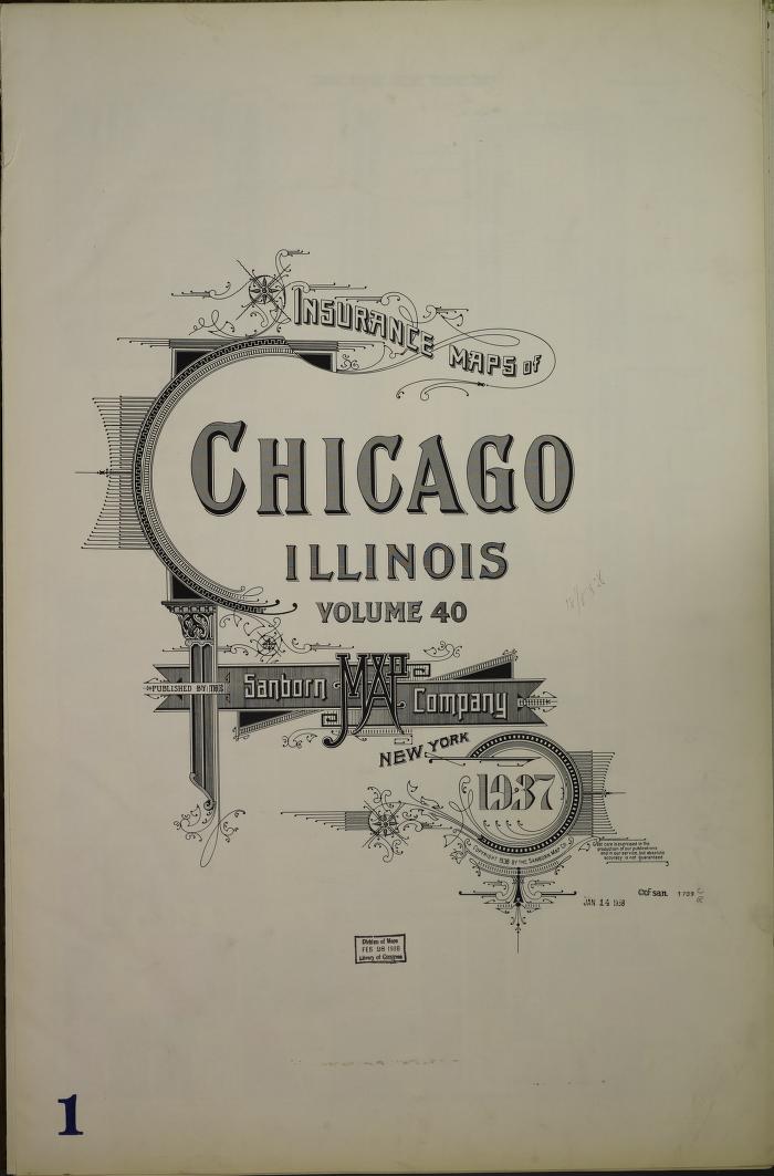 Sanborn Fire Insurance Map from Chicago, Cook County, Illinois. (1937) – Map View