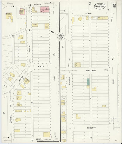 Sanborn Fire Insurance Map from Norton, Independent Cities, Virginia (1908), Sheet #0002 - Complete Map Set gallery image, historic Sanborn map, vintage wall art, Virginia Virginia