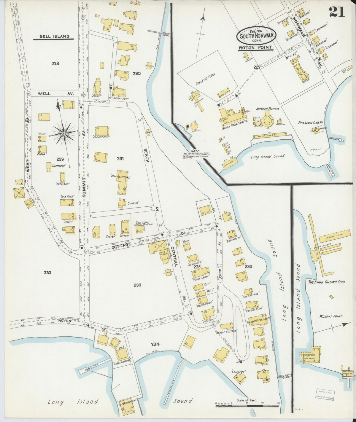 Sanborn Fire Insurance Map from South Norwalk, Fairfield County, Connecticut (1906), Sheet #0021 - Complete Map Set gallery image, historic Sanborn map, vintage wall art, Connecticut Connecticut
