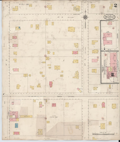 Sanborn Fire Insurance Map from Wellsville, Cache County, Utah (1929), Sheet #0002 - Complete Map Set gallery image, historic Sanborn map, vintage wall art, Utah Utah