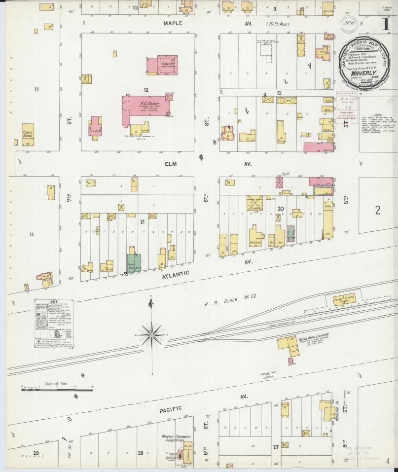 Sanborn Fire Insurance Map from Waverly, Wright County, Minnesota. (1899) – Map View