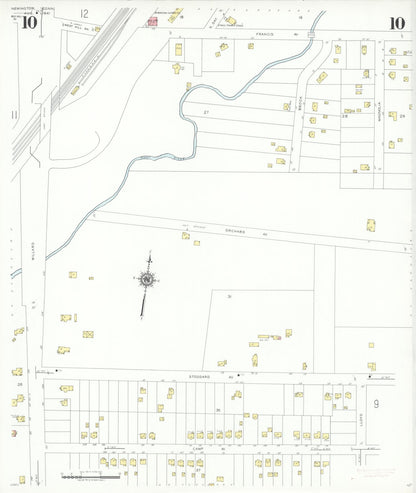 Sanborn Fire Insurance Map from Newington, Hartford County, Connecticut (1941), Sheet #0010 - Complete Map Set gallery image, historic Sanborn map, vintage wall art, Connecticut Connecticut