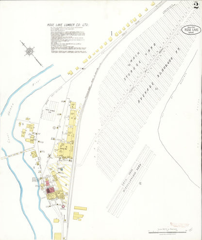 Sanborn Fire Insurance Map from Rose Lake, Kootenai County, Idaho (1921), Sheet #0002 - Complete Map Set gallery image, historic Sanborn map, vintage wall art, Idaho Idaho
