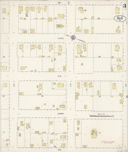 Sanborn Fire Insurance Map from Davis, Yolo County, California (1911), Sheet #0003 - Complete Map Set gallery image, historic Sanborn map, vintage wall art, California California