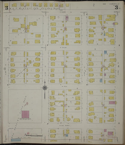 Sanborn Fire Insurance Map from Herrin, Williamson County, Illinois (1947), Sheet #0003 - Complete Map Set gallery image, historic Sanborn map, vintage wall art, Illinois Illinois