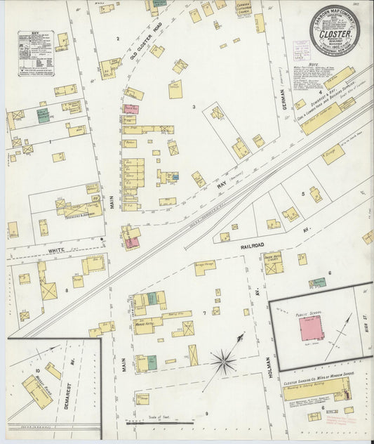 Sanborn Fire Insurance Map from Closter, Bergen County, New Jersey. (1902) – Historic Sanborn Fire Insurance Map Print