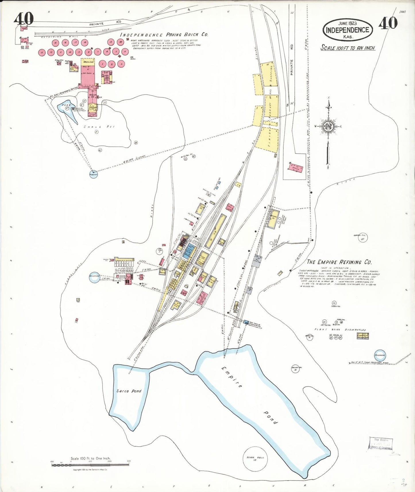 Sanborn Fire Insurance Map from Independence, Montgomery County, Kansas (1923), Sheet #0041 - Complete Map Set gallery image, historic Sanborn map, vintage wall art, Kansas Kansas