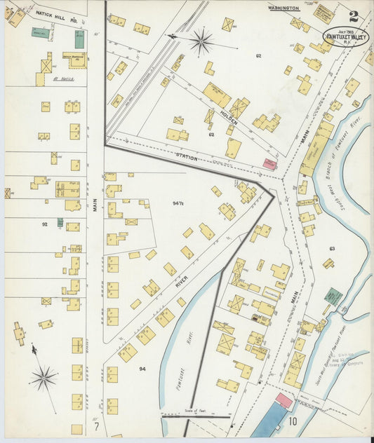 Sanborn Fire Insurance Map from Pawtuxet Valley, Kent and Providence Counties, Rhode Island (1903), Sheet #0002 - Complete Map Set gallery image, historic Sanborn map, vintage wall art, Rhode Island Rhode Island